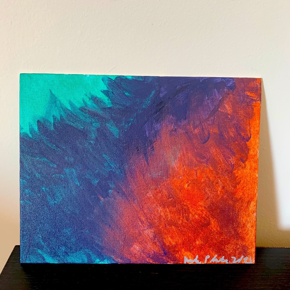 Original Blue abstract painting